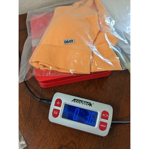 All in Motion Medium Support Sports Bra Small Orange Seamless Zip Front Workout - Picture 9 of 9